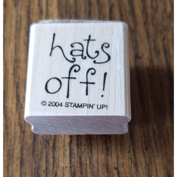 Stampin Up! Lot of 5 Wood Mounted Stamps Hats Off Boa Babe - Picture 12 of 13